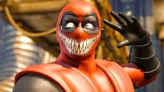 Mortal Kombat XL - Venompool Kano Costume Skin Mod Performs Intros On All Stages 4K Mods