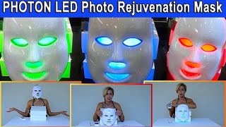 Review of Pro-Nu 3-in-1 Red/Blue/Green Photon LED Photo Rejuvenation Light Therapy Facial Mask
