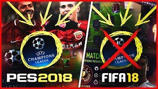 ПОЧЕМУ ЭТО ЕСТЬ В PES 2018, НО НЕТ В FIFA 18 !?