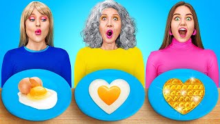 TANTANGAN MEMASAK AKU VS NENEK || Tantangan Memasak dan Trik Makanan Keren oleh 123 GO! Like