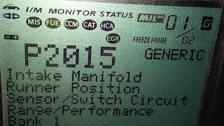 VW TDI P2015 Check Engine Light CEL repair