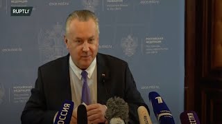 LIVE: Russian envoy talks to media after OSCE meeting