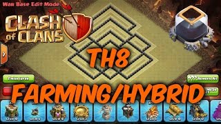 COC: TH8 FARMING/HYBRID BASE - PROTECT YOUR DARK ELIXIR! (NEW UPDATE) 2016