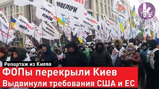 Предприниматели "штурмовали" посольство ЕС и США в Киеве