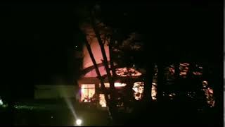 Incendio al mobilificio Piazza di Correzzana
