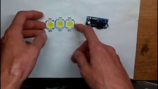 Очень бюджетная самодельная люстра для авто.Светодиоды 10ватт.LED chandelier for cars 90 Watt