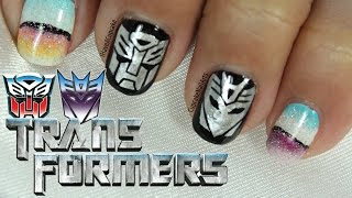 Transformers Nail Art