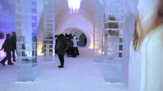 The Hôtel de Glace / The Ice Hotel walk through in Québec Canada