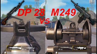 DP28 vs M249 |which is better in destroying vehicles in pubg mobile