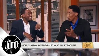 Should LeBron James have revealed hand injury from Game 1 sooner? | The Jump | ESPN