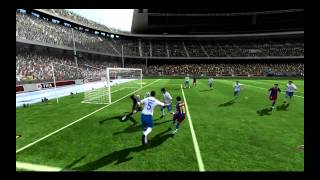 fifa 11 lionel messi fake rabona goal