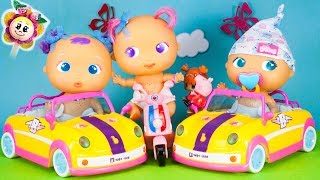? PEPPA PIG et Fraise offrent des voitures aux bébés mais ces poupons conduisent comme des fous !