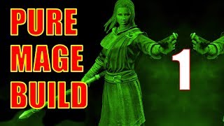 Skyrim Pure Mage Walkthrough NO WEAPONS NO ARMOR Part 1 - How to Do a Pure Mage Power Start!