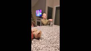 Joshua VS Mommy bottle flipping challenge