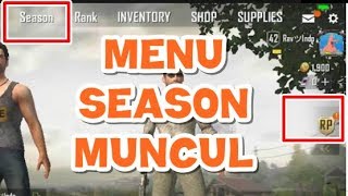 Menu Season dan RP Muncul PUBG Mobile LITE