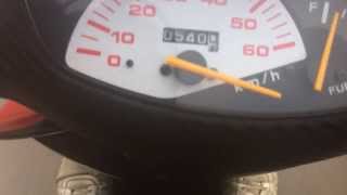 Скутер Honda Dio 28 ZX 80cc. Динамика разгона.