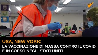 USA, New York: la vaccinazione di massa contro il Covid-19 è in corso negli Stati Uniti