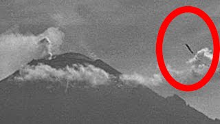 Increíble OVNI cigarro en el volcán Popocatépetl | 29 agosto 2014 | cigar UFO