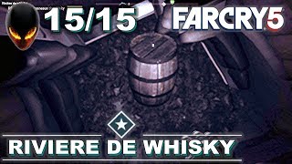 FAR CRY 5 Tonneau de Whisky Localisation / Position Tous 15/15 - Rivière de Whisky : Mission Annexe