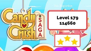 Candy Crush Saga Level 179 114660 points No Boosters