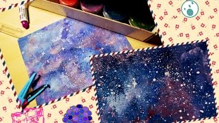 DIY:Рисуем Космос с помощью губки!!!