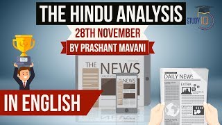 English 28 November 2017-The Hindu Editorial News Paper Analysis- [UPSC/SSC/IBPS] Current affairs
