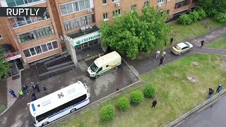 Видео с места нападения на инкассаторов в Красноярском крае