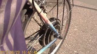 ' Rear 24V 500W 26" Electric Bicycle Engine Kit ' test-drive
