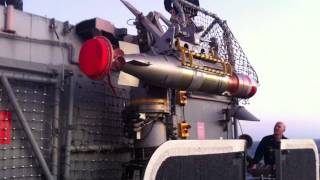 Torpedo Strikedown onboard United States Navy Cruiser USS Princeton.