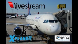 X-Plane 11 | A320  B733  FF757 | VATSIM |KDCA-KLGA-KBUF-KPHL-KBOS-KDCA