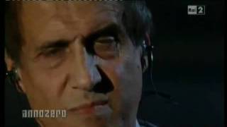 CELENTANO FA IL DISCORSO SERIO E POI FA IL BALLETTO (E' PAZZO).