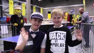 Brynjar Karl and the LEGO Titanic at the KIDS EXPO in Norway