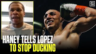 Devin Haney Tells Teofimo Lopez To Stop Ducking