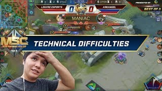 Reaction to Arkangel vs Louvre Esport TECHNICAL DIFFICULTIES MSC 2019