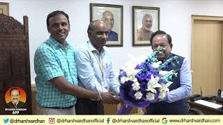 Dr. Harsh Vardhan's first day in ministry of health and family welfare
