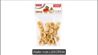 Wafer nuts with fruit jelly