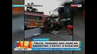 BT: Truck inararo ang anim na sasakyan; 2 patay, 8 sugatan