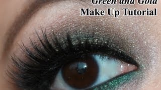 Make Up Tutorial: Smokey Green and Gold Holiday Eyes