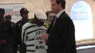 DJ AshifaShabba of Capricorn FM at Cansa Jail n Bail
