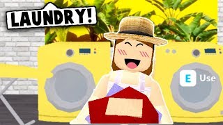 NEW LAUNDRY AND MESSY BEDS UPDATE ON BLOXBURG! (Roblox Bloxburg) Roblox Roleplay