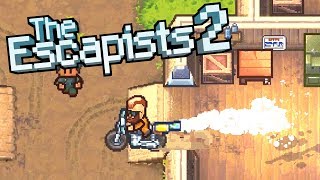 STEALING a ROCKET Powered Motorcycle! - The Escapists 2 Gameplay