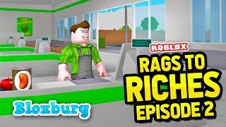 GETTING A JOB - Bloxburg Rags to Riches #2