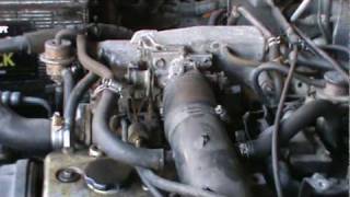 Isuzu 4 Cyl. Engine Running