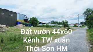 Bán đất vườn Hóc Môn 2700m2 Kênh Tw Xuân Thới Sơn Hóc Môn 5trm2