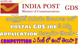 POSTAL GDS JOBS కి ఎంత మంది APPLY చేసారో తెలుసా??
