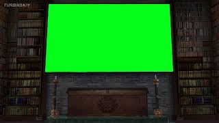 Matte Painting chroma key background process timelapse