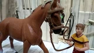 Обзор на самодельную конюшню для игрушечных лошадок schleich и других фирм