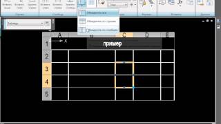 уроки AutoCAD 3  Таблицы