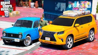 ОРЕЛ И РЕШКА В GTA 5 - СТАРАЯ И РЖАВАЯ НИВА ПЕРЕПЛЮНУЛА НОВЕНЬКИЙ LEXUS GX! ?ВОТЕР