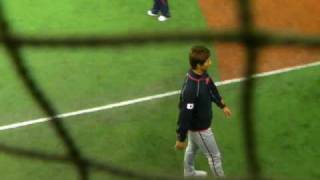 ＷＢＣ　イチロー背面キャッチ＆ダルビッシュ左投げ